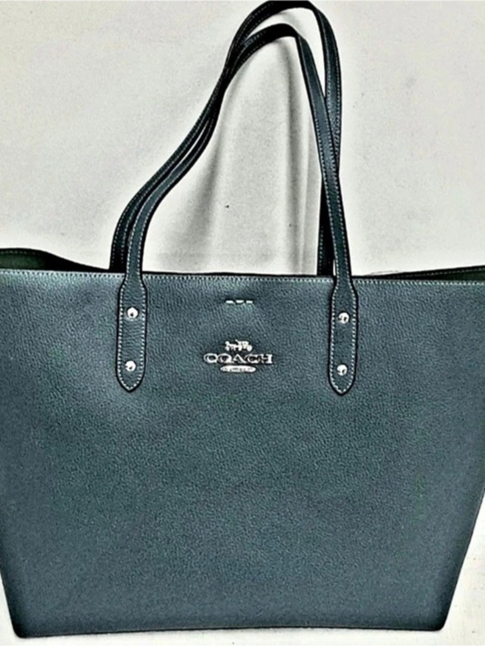 Coach City Tote - pretty teal/green color